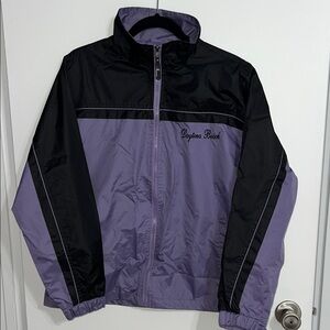 Wind breaker Jacket Black and Purple Daytona Beach